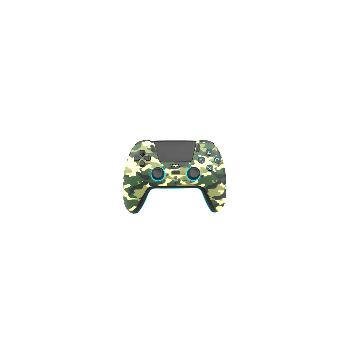 PS5 LED Bluetooth Controller - Green Camo