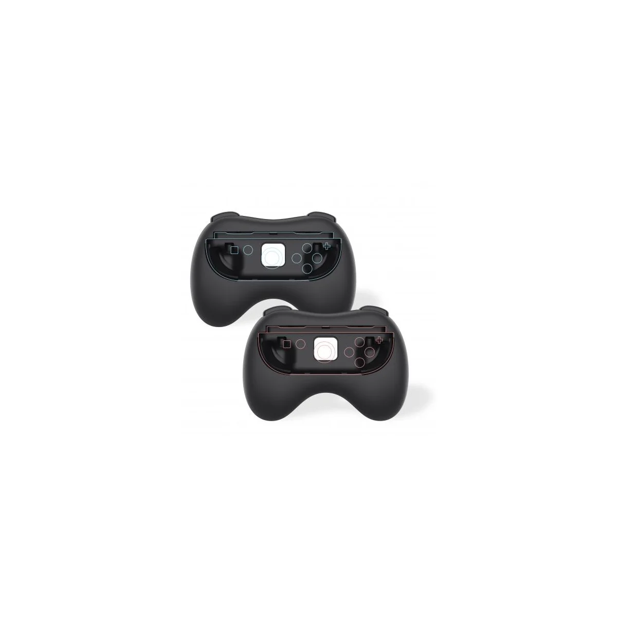 Pair of controller grips for Joy-Cons Switch 2 (Black)