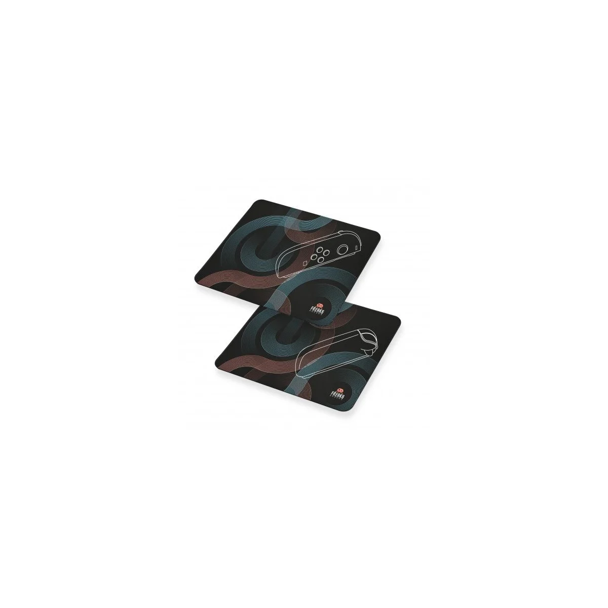 Set of 2 Switch 2 Mouse Pads - 25x21cm - Black