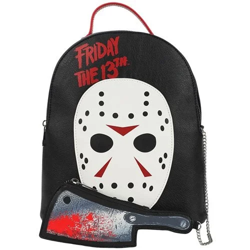 Friday The 13th Jason Mask Mini Backpack and Knife Coin Purse - Bioworld