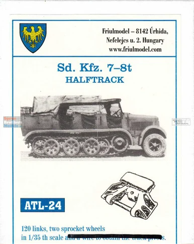 FRUATL024 1:35 Friulmodel Track Link Set - Sd.Kfz.7 8-ton Half Track (120 Links)