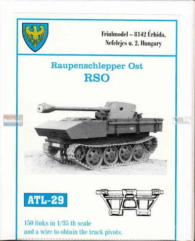 FRUATL029 1:35 Friulmodel Track Link Set - RSO (150 Links)