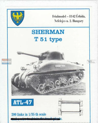 FRUATL047 1:35 Friulmodel Track Link Set - Sherman T51 Type (200 Links)