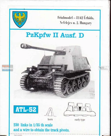 FRUATL052 1:35 Friulmodel Track Link Set - Panzer PzKpfw.II Ausf.D (230 Links)