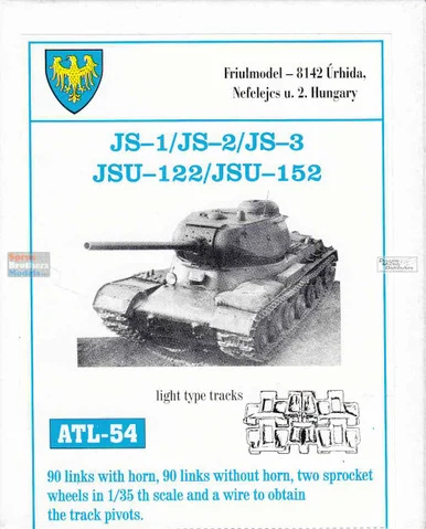 FRUATL054 1:35 Friulmodel Track Link Set - JS-1 JS-2 JS-3 JSU-122 JSU-152