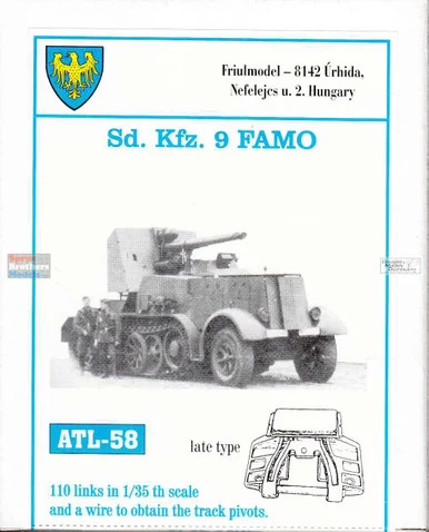 FRUATL058 1:35 Friulmodel Track Link Set - Sd.Kfz.9 FAMO (110 Links)