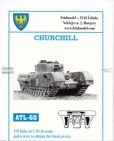 FRUATL060 1:35 Friulmodel Track Link Set - Churchill (170 Links)