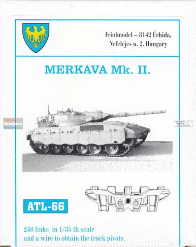 FRUATL066 1:35 Friulmodel Track Link Set - Merkava Mk.2 (240 Links)