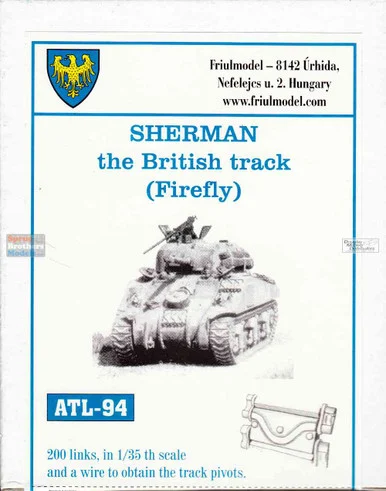 FRUATL094 1:35 Friulmodel Track Link Set - British Sherman Firefly T-56 E 1(200 links)