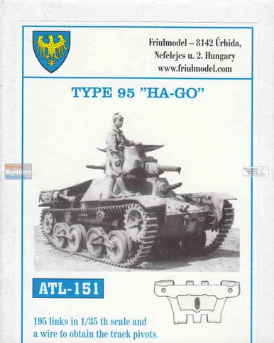 FRUATL151 1:35 Friulmodel Track Link Set - Type 95 Ha-Go
