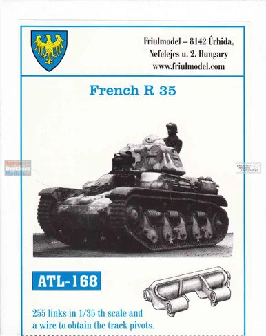 FRUATL168 1:35 Friulmodel Track Link Set - French R 35