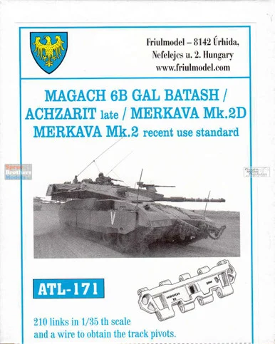 FRUATL171 1:35 Friulmodel Track Link Set - Gal Batash / Achzarit Late / Merkava Mk.3D