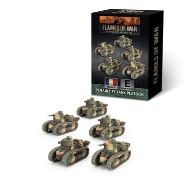 15mm Renault FT Tank Platoon - FRX18