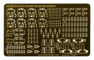 1/700 Five Star Models Scale Plan Flight Deck Vehicle & Equipment
