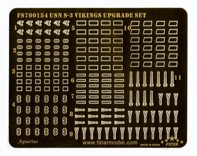 1/700 Five Star Models Scale Usn S-3 Vikings Upgrade Set For Trumpeter