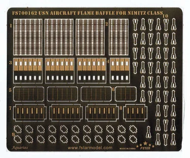 1/700 Five Star Models Scale Usn Aircraft Flame Baffle For Trumpeter'S Nimitz Class