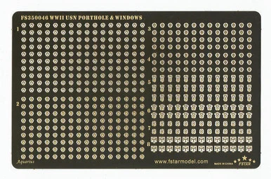 1/350 Five Star WWII USN Portholes & Windows - Five Star Models