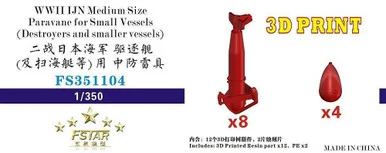 1/350 Five Star Models WWII IJN Medium Size Paravane (DD and smaller vessels) (8set)