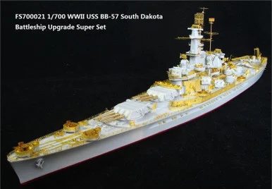 1/700 Five Star WWII USS South Dakota Battleship Upgrade Super Set for Trumpeter 5760 - Five Star Models
