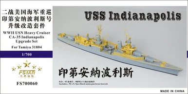 1/700 Five Star WWII USS Heavy Cruiser CA-35 Indianapolis Upgrade set for Tamiya