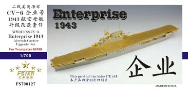 1/700 Five Star WWII USS Enterprise CV-6 1943 Aircraft Carrier Upgrade Set (for TRP6708)