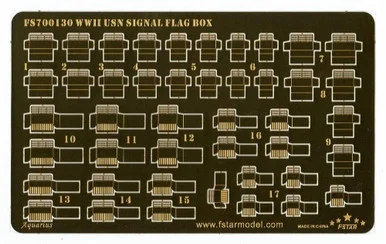1/700 Five Star WWII USN Signal Flag Box - Five Star Models