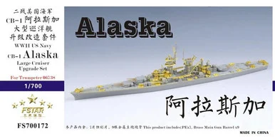 1/700 Five Star Models Scale WWII US Navy USS Alaska CB-1 Upgrade Set for Trumpeter 06738
