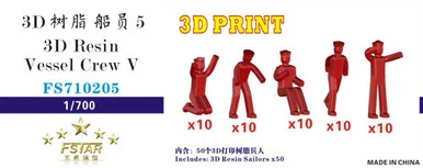 1/700 Five Star Models Scale 3D Resin Vessel Crew V