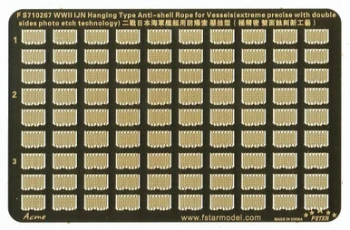 1/700 Five Star Models WWII IJN Hanging Type Anti-shell Rope for Vessels (double sides photo etched)