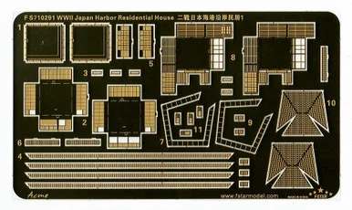 1/700 Five Star Models WWII Japan Harbor Residential House 1