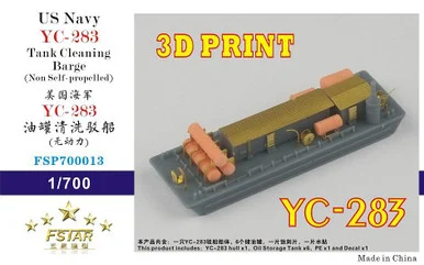 1/700 Five Star US Navy YC-283 Tank Cleaning Barge (Non Self-propelled)(3D Printing) Model Kit