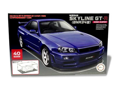 1/24 Fujimi Skyline GT-R (BNR34) w/NISMO Parts & NISMO 40th Anniversary Assembled Case