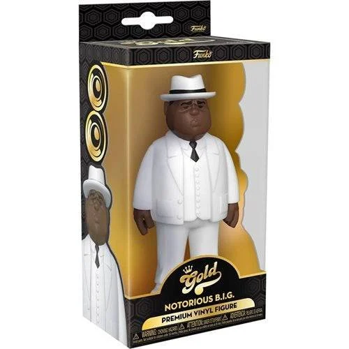 Funko Biggie Smalls White Suit 5-Inch Vinyl Gold Figure