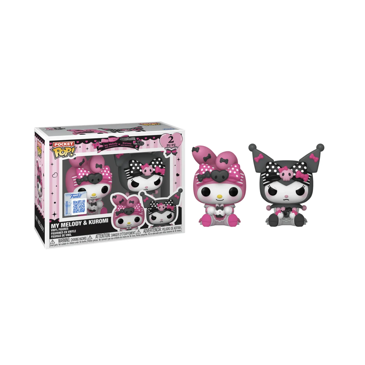SANRIO - Pocket POP 2 Pack - Kuromi / My Melody Pop figures