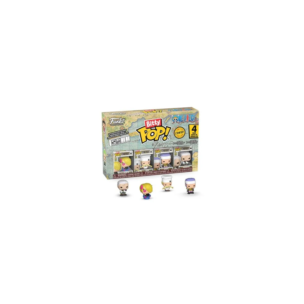 ONE PIECE - Bitty Pop 4 Pack 2.5cm - Sanji Pop figures