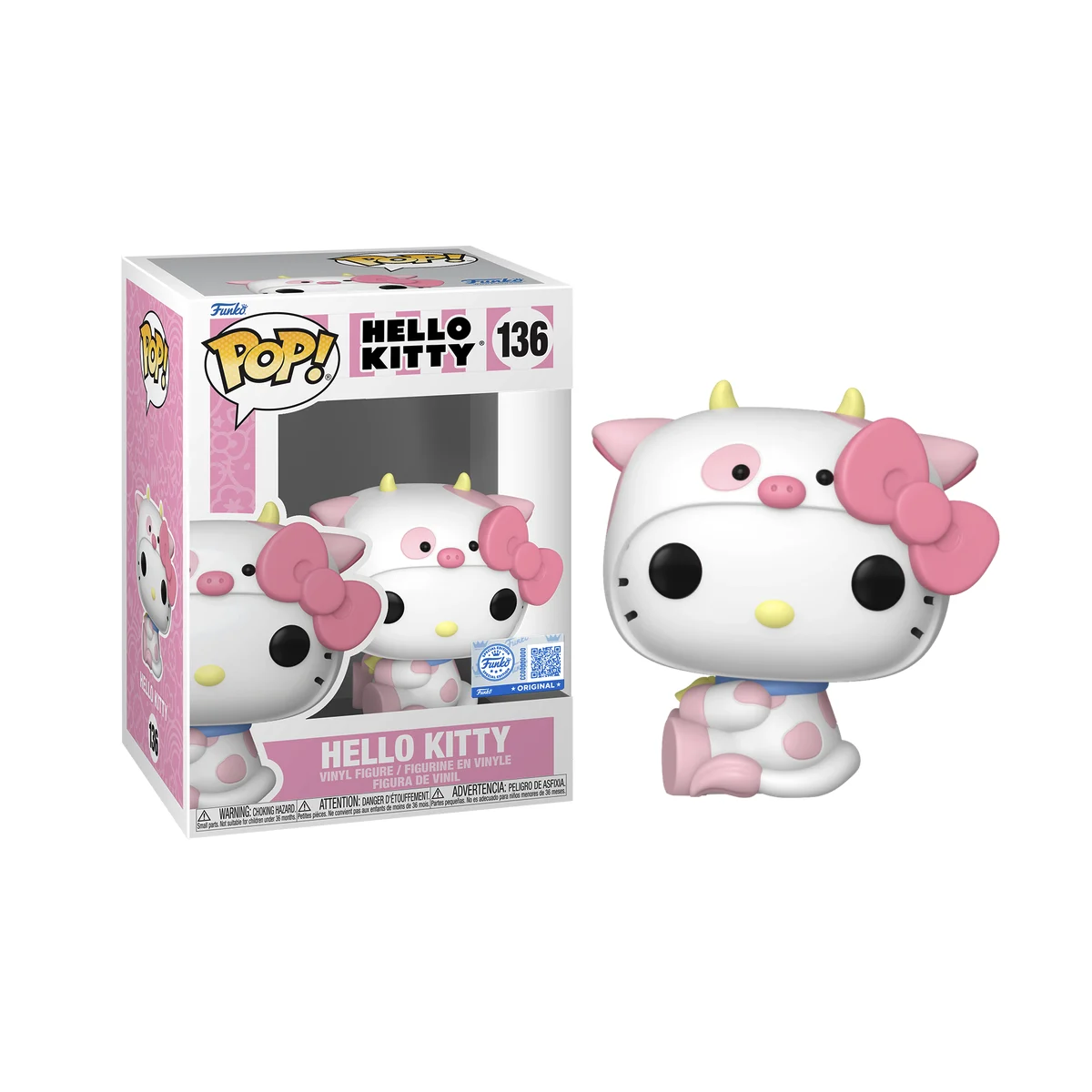 HELLO KITTY - POP Sanrio N° 136 - Hello Kitty in cow cosplay Pop figures