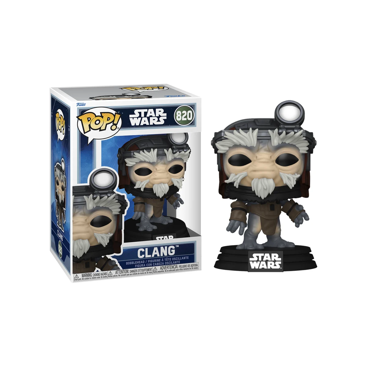 MANDALORIAN & GROGU - POP Star Wars N° 820 - Clang Pop figures