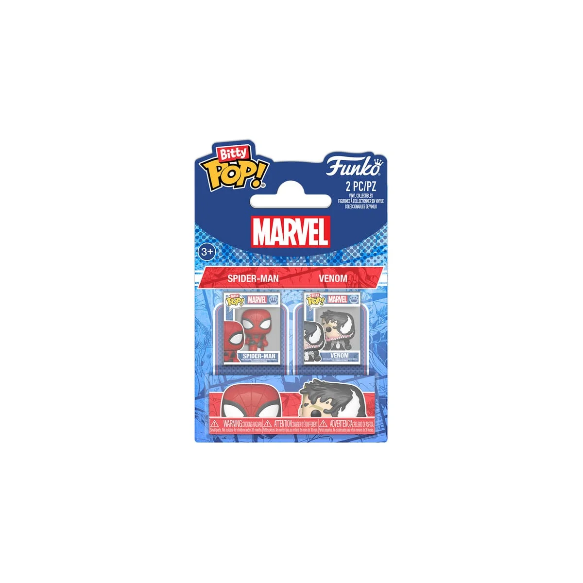 Spider-Man - pack of 2 Bitty POP figures! Vinyl Spider-Man&Vnm 2.5 cm