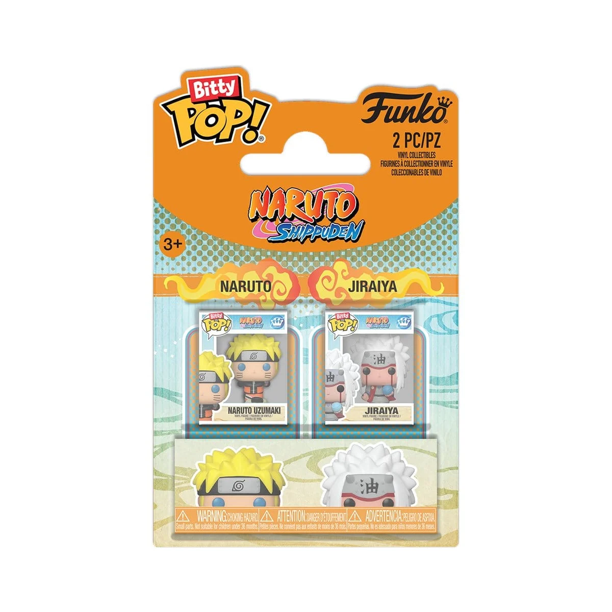 Naruto pack 2 Bitty POP! Vinyl Figures Naruto & Jiraiya 2 cm Pop figures - Funko