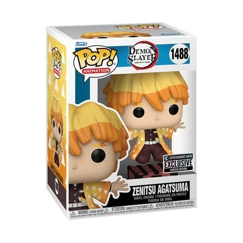 Funko Pop! 1488 - Demon Slayer - Zenitsu Agatsuma Vinyl Figure - Entertainment Earth Exclusive