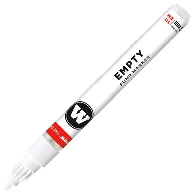 Molotow Markers MLW 111000 2Mm Empty Pump Marker W/Clear Measuring Guide Panel (Cd)