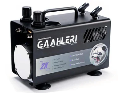 Gaahleri GT-918 Dual Drive Air Compressor for Airbrush Painting