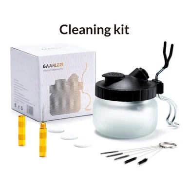 Gaahleri Airbrush Cleaning Kit w/Cleaning Pot