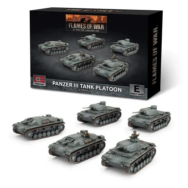 15mm Panzer III Tank Platoon - GBX199