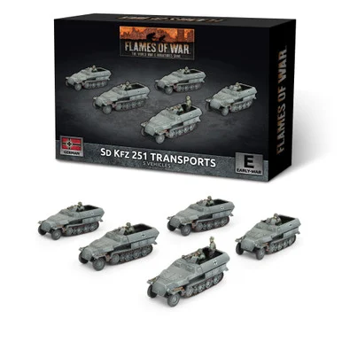 15mm Sd Kfz 251 Half-track Transport Platoon - GBX207