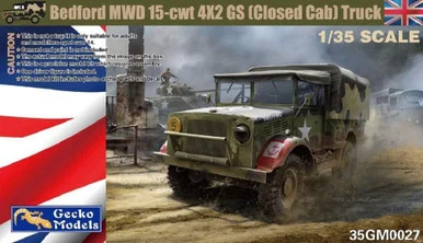 1/35 Gecko Models Bedford MWD 15-cwt 4x2 GS Truck w/Canvas Cover (Closed Cab?