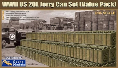 1/35 Gecko Models WWII US 20L Jerry Can Set[Value Pack}