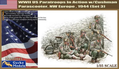 1/35 Gecko Models US Paratroops In Action w/M53. (Set 3)