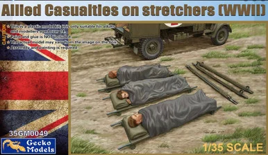 1/35 Gecko Models Allied Casualties On Stretchers (WWII)