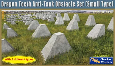 1/35 Gecko Models Dragon Teeth Anti-Tank Obstacle Set (Small Version)